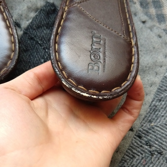 Born Leather Buckle Slide Open Mule Sandal - Picture 6 of 6